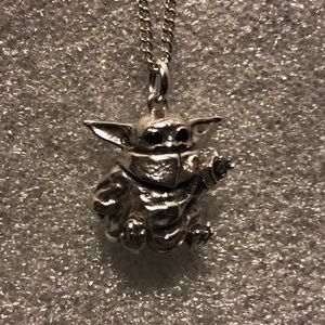 NWT Star Wars RockLove The Child Sterling Necklace